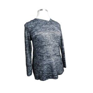 Chico's Size M Medium (1) Ruched Neckline Bling Front Knit Top